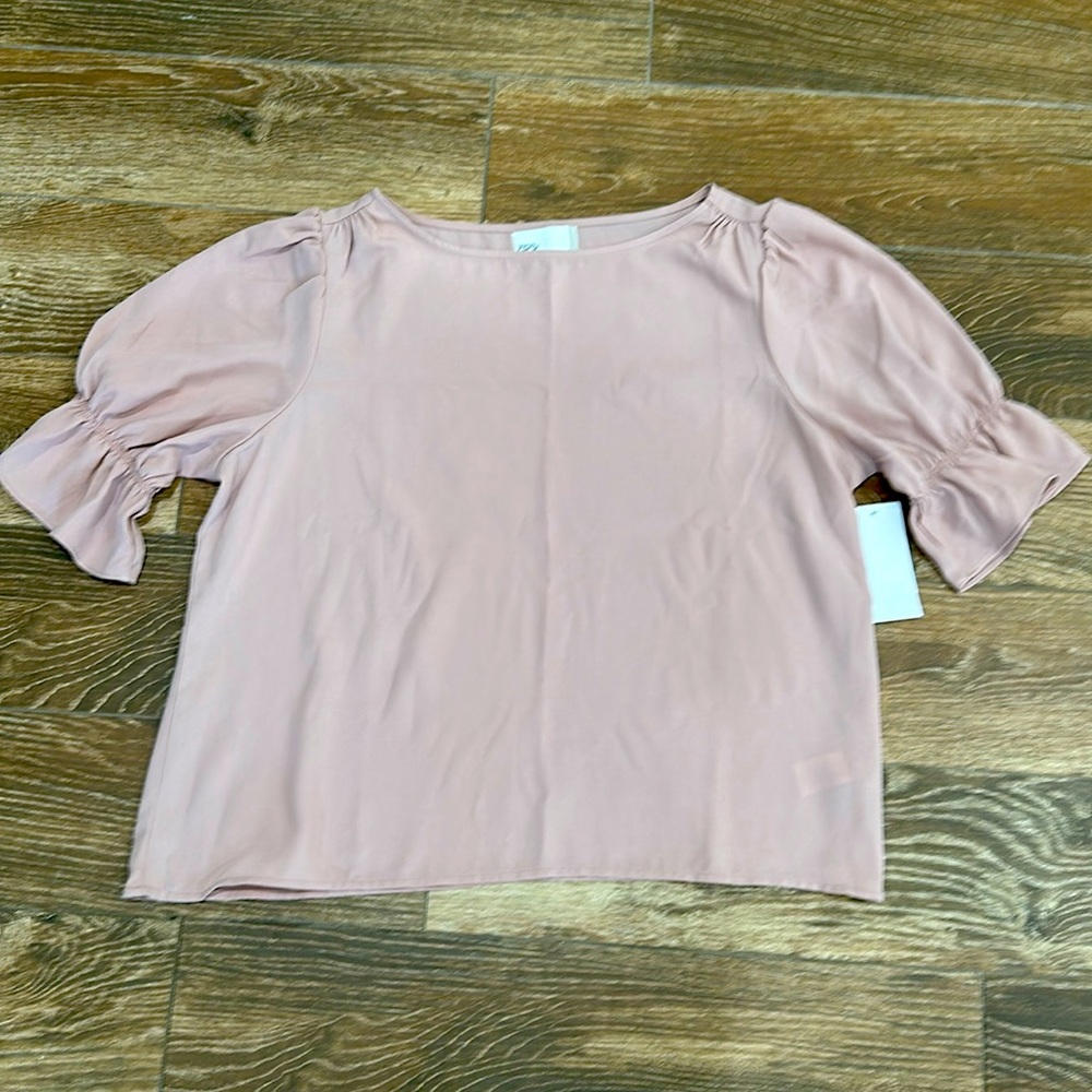 New Nordstrom Rack Puff Sleeve Blouse Top Size Large